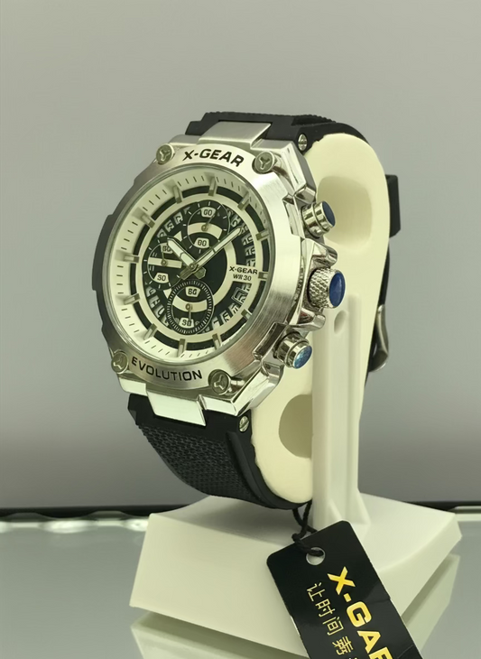 X Gear WR-30 White Dial Watch