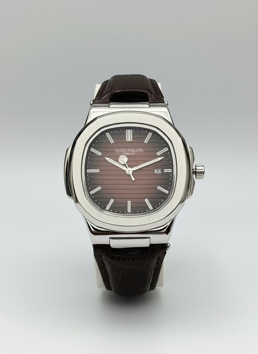 Watch on a stand with a starry night background