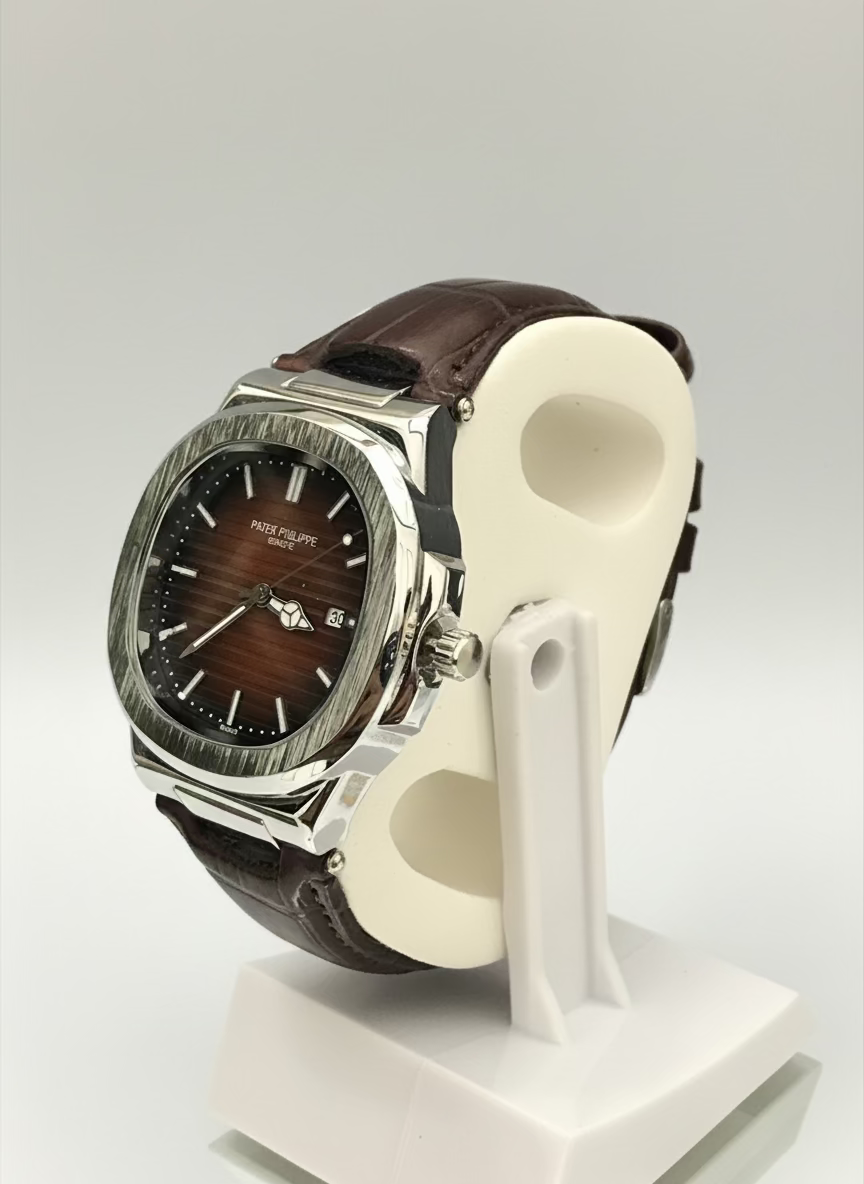Petek Philippe Watch with Brown Leather Strap